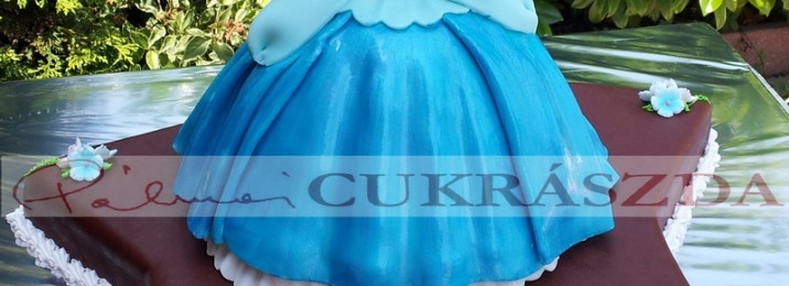 Hamupipőke Barbie torta