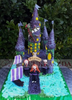 20 szeletes Harry Potter/Roxfort vár torta