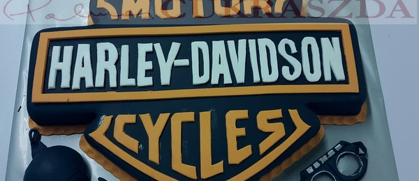 15 szeletes harly davidson torta