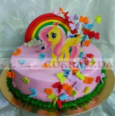 20 szeletes my little pony torta