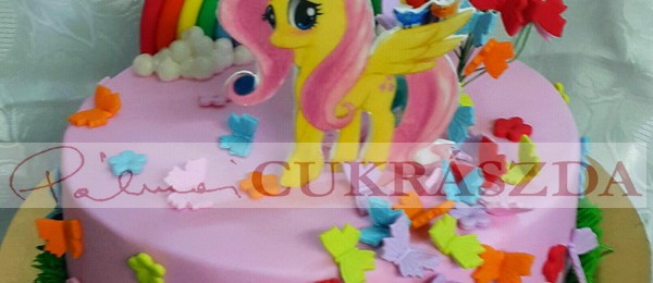 20 szeletes my little pony torta
