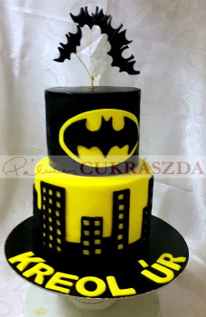25 szeletes Batman torta