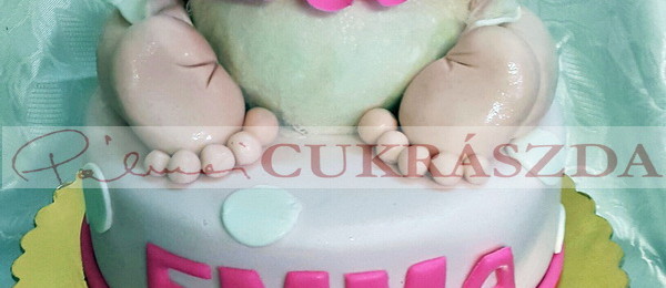20 szeletes keresztelő torta
